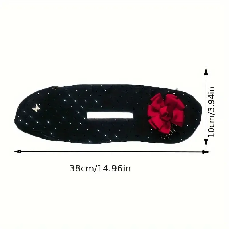 ( গ্রীন কালার ) Green Rose Invisible Hair Coiler Lazy People Hairpin Fabric Hair Accessories Hair Clips for Women
