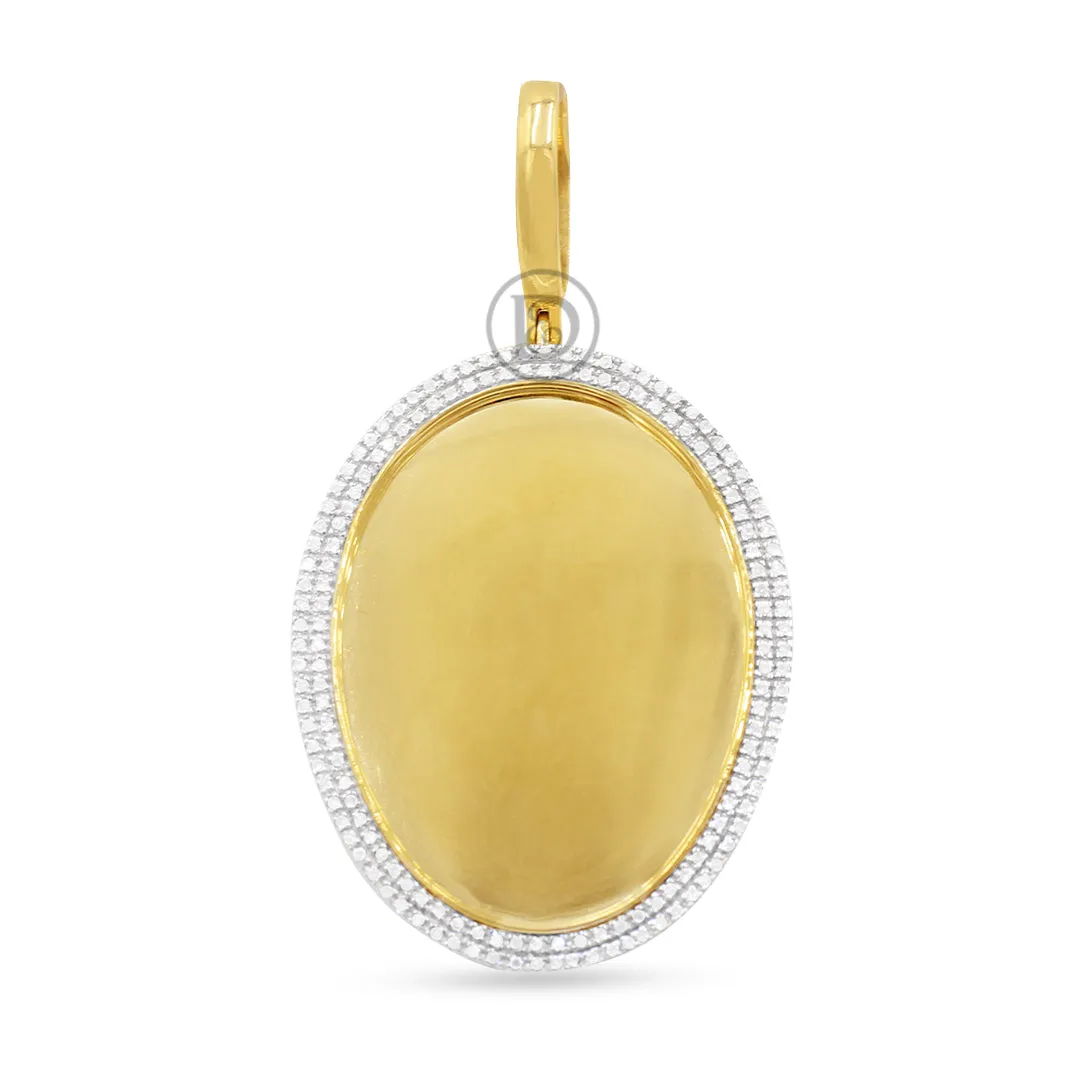 10K Yellow Gold Memory Pendant with 0.58CT Diamonds