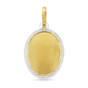 10K Yellow Gold Memory Pendant with 0.58CT Diamonds