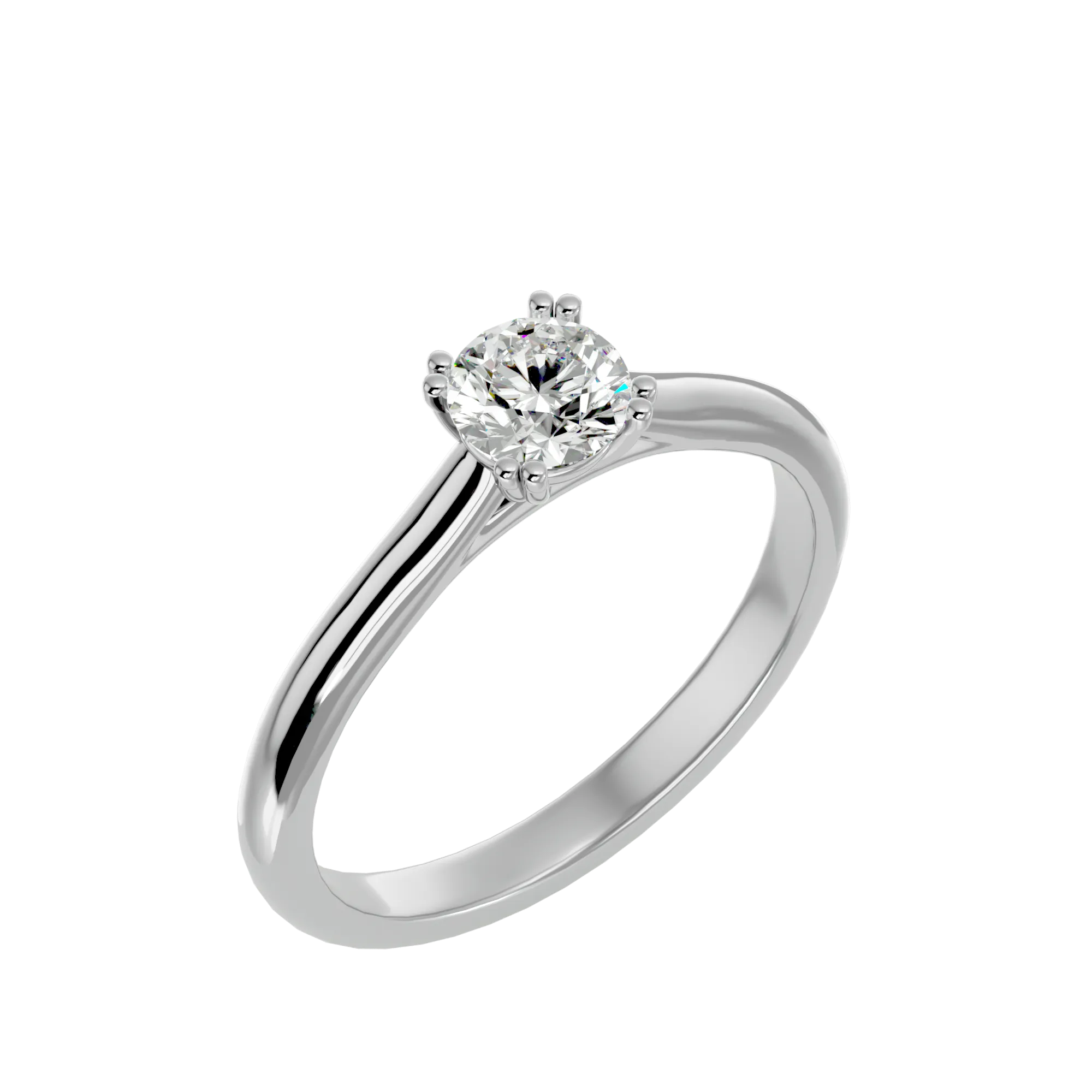 1/2 ctw Round Lab Grown Diamond Solitaire Engagement Ring