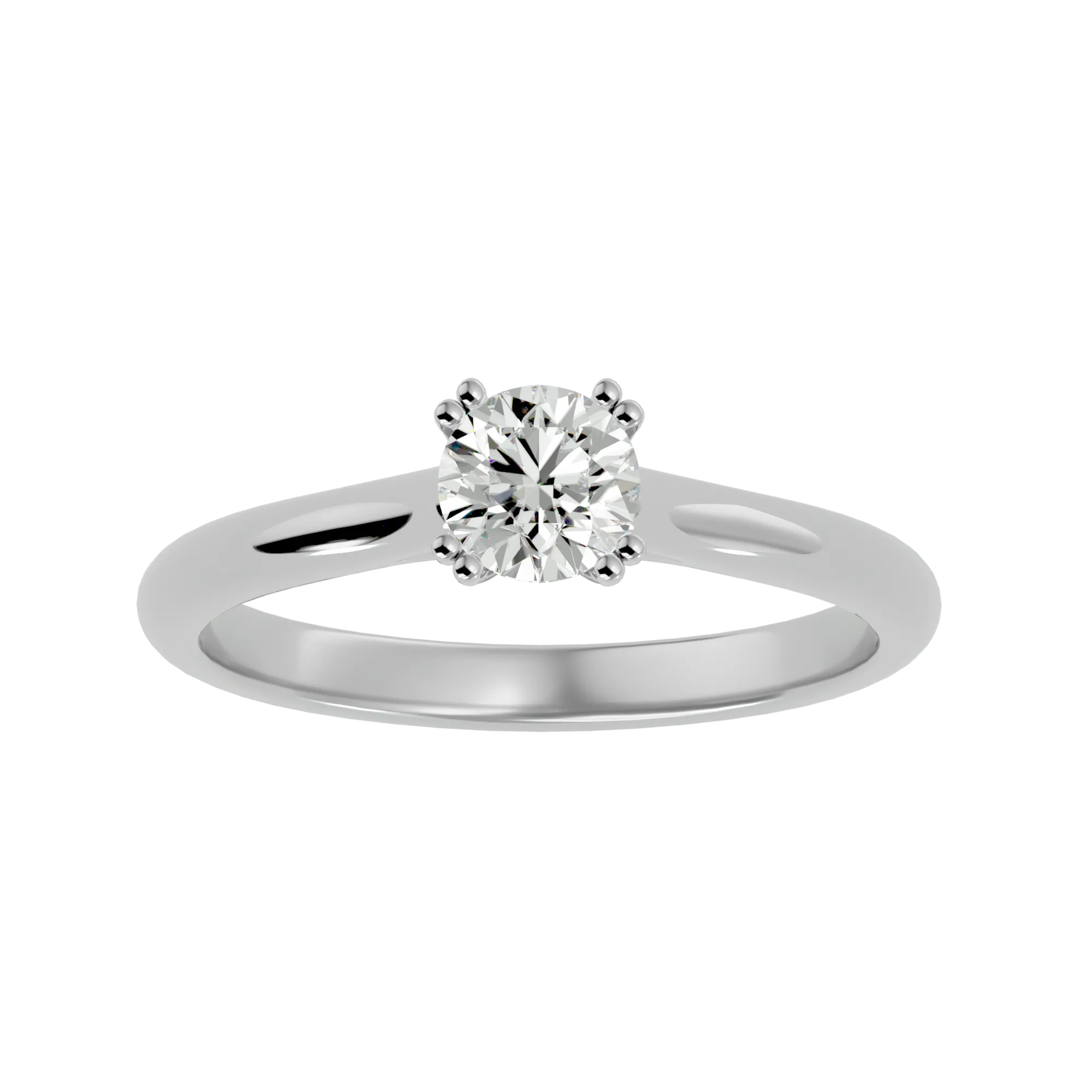 1/2 ctw Round Lab Grown Diamond Solitaire Engagement Ring