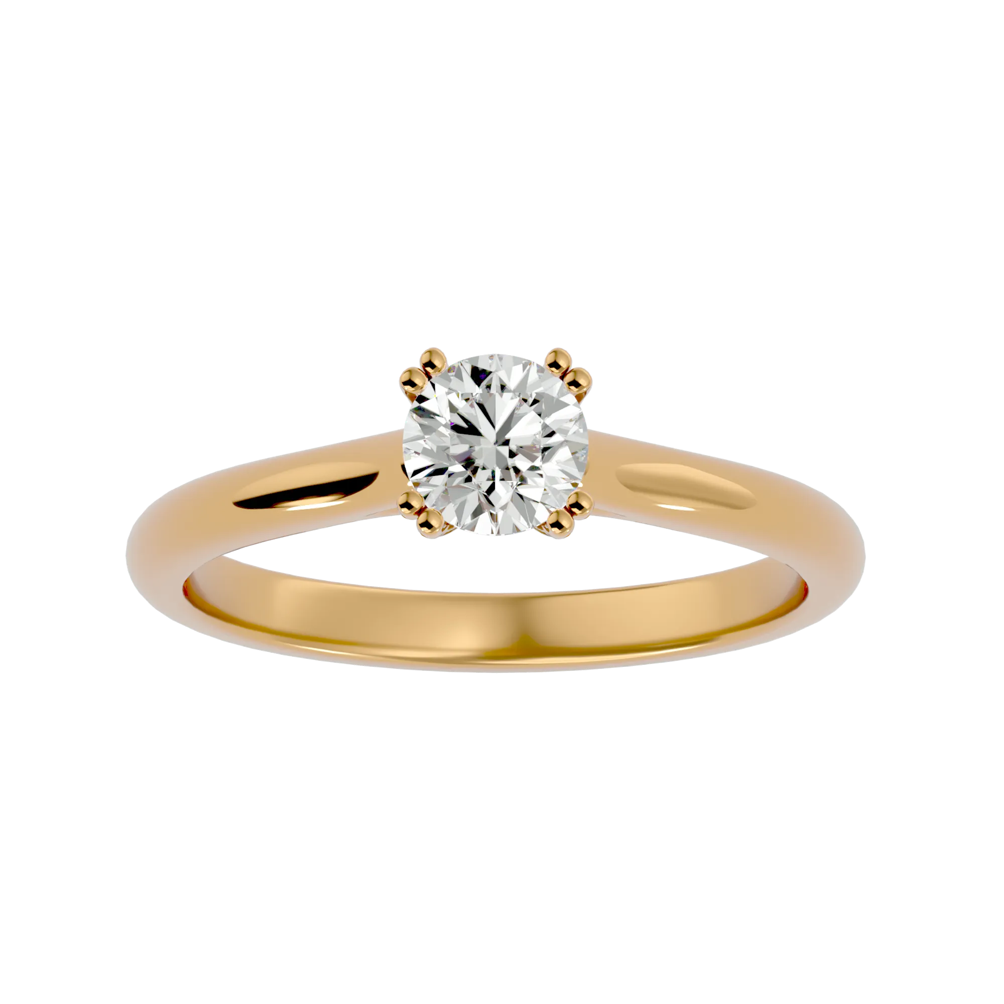 1/2 ctw Round Lab Grown Diamond Solitaire Engagement Ring