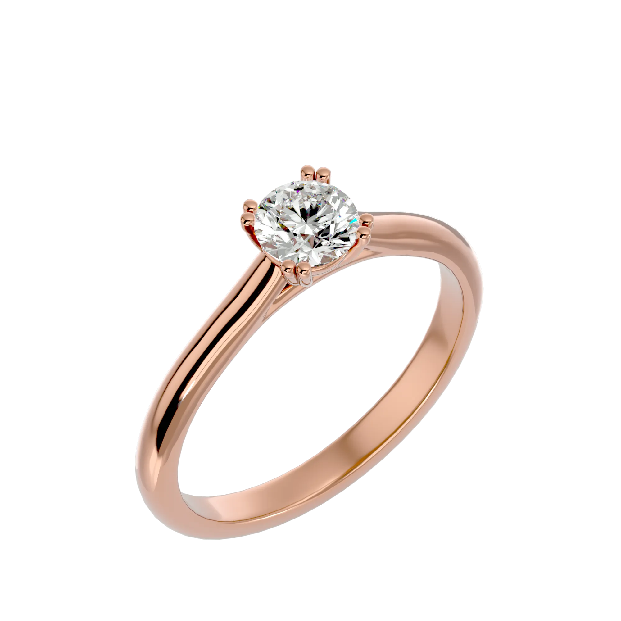1/2 ctw Round Lab Grown Diamond Solitaire Engagement Ring