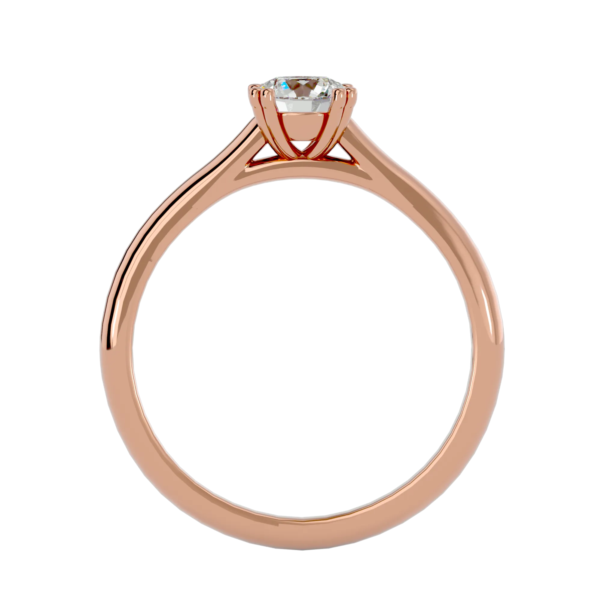 1/2 ctw Round Lab Grown Diamond Solitaire Engagement Ring