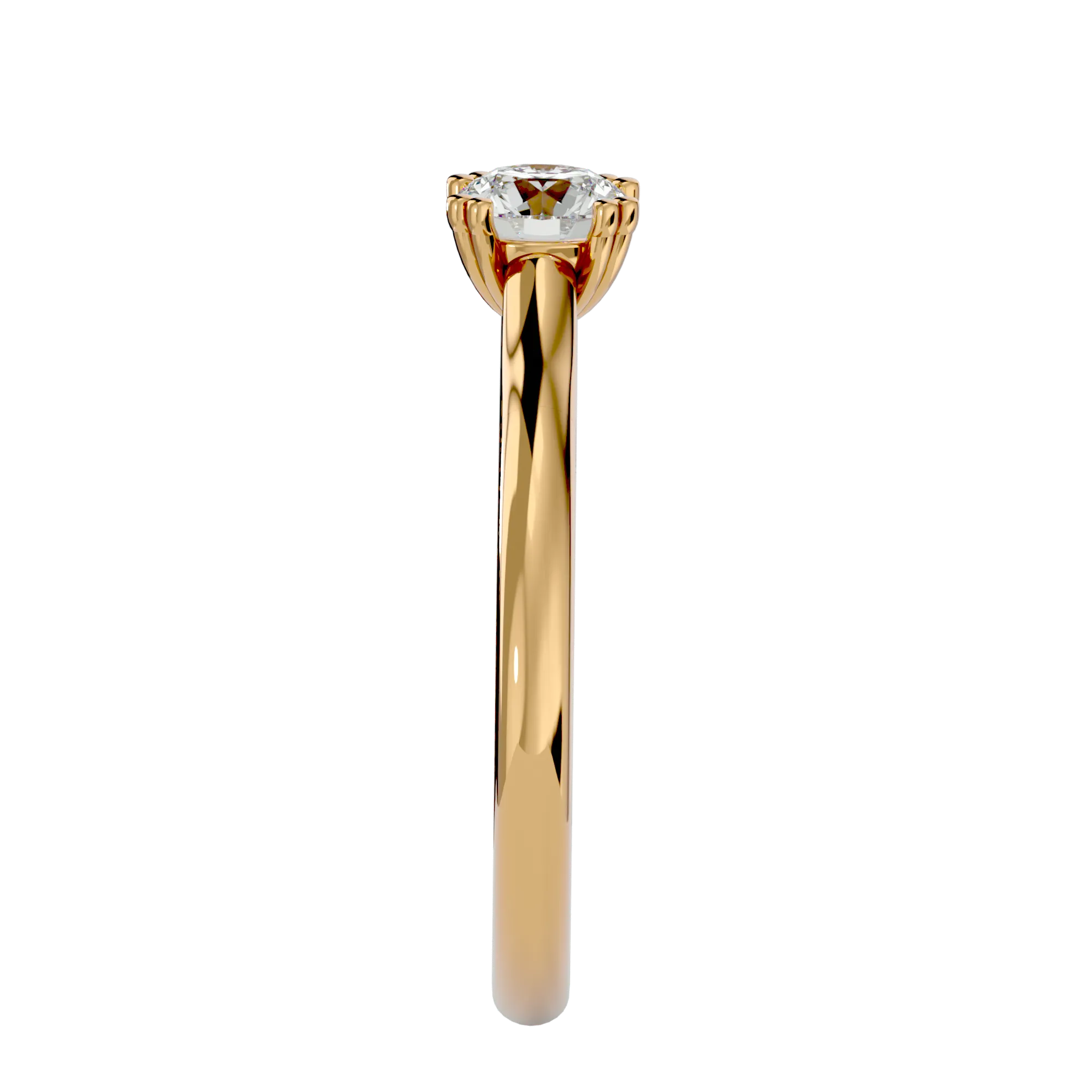 1/2 ctw Round Lab Grown Diamond Solitaire Engagement Ring