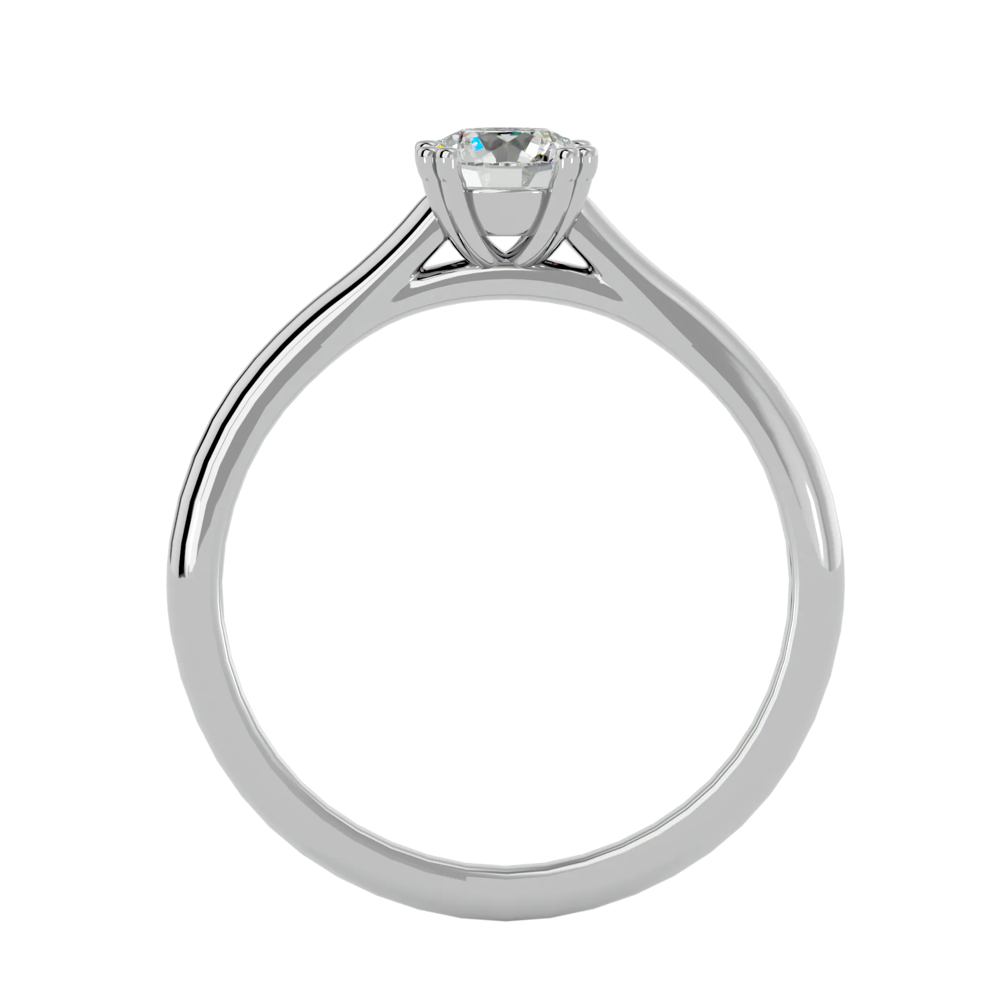 1/2 ctw Round Lab Grown Diamond Solitaire Engagement Ring