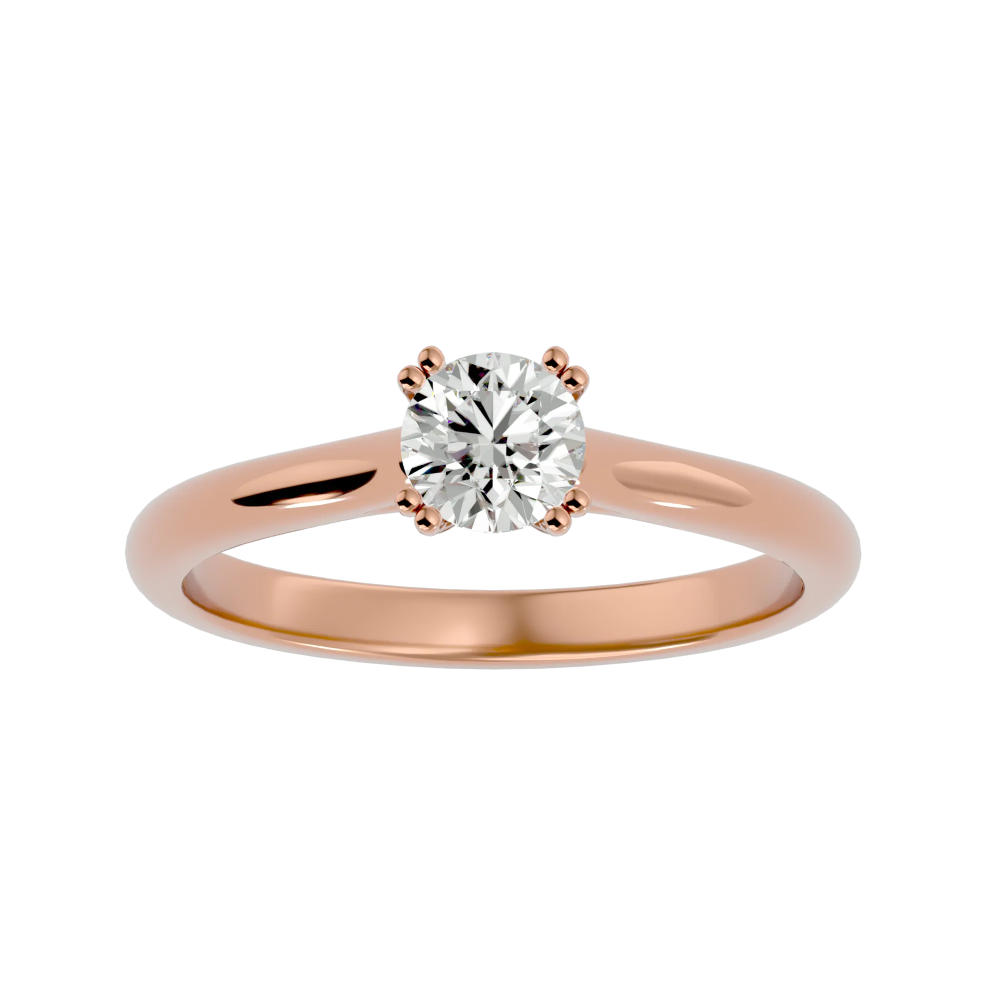 1/2 ctw Round Lab Grown Diamond Solitaire Engagement Ring