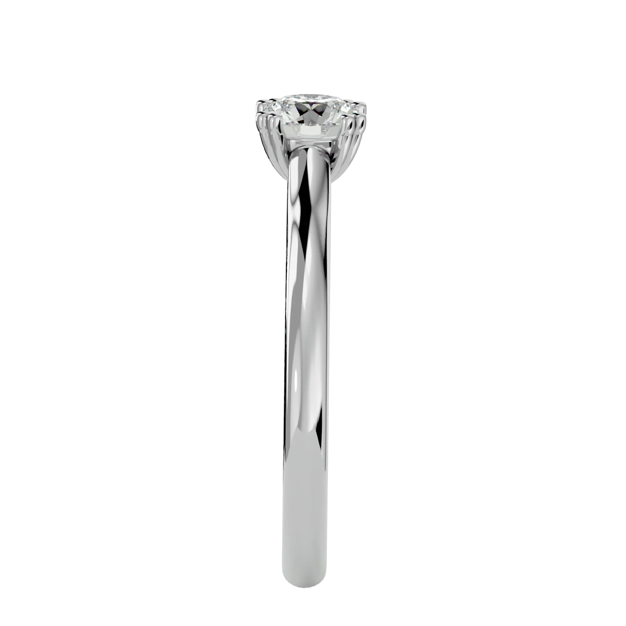 1/2 ctw Round Lab Grown Diamond Solitaire Engagement Ring