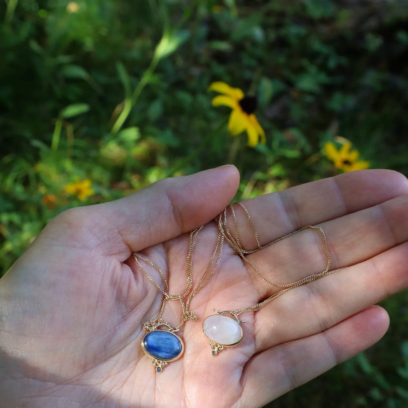 14k Moonstone Nile Necklace