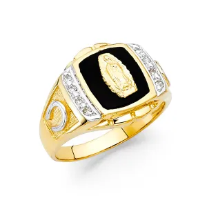 14K ONYX GUADALUPE MEN'S RING
