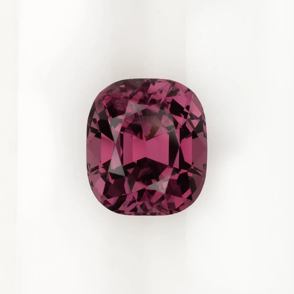 2.67c RED PURPLE NATURAL SPINEL FUCHSIA SQUARE CUSHION SHAPE CUT LOOSE 2.5 CARAT