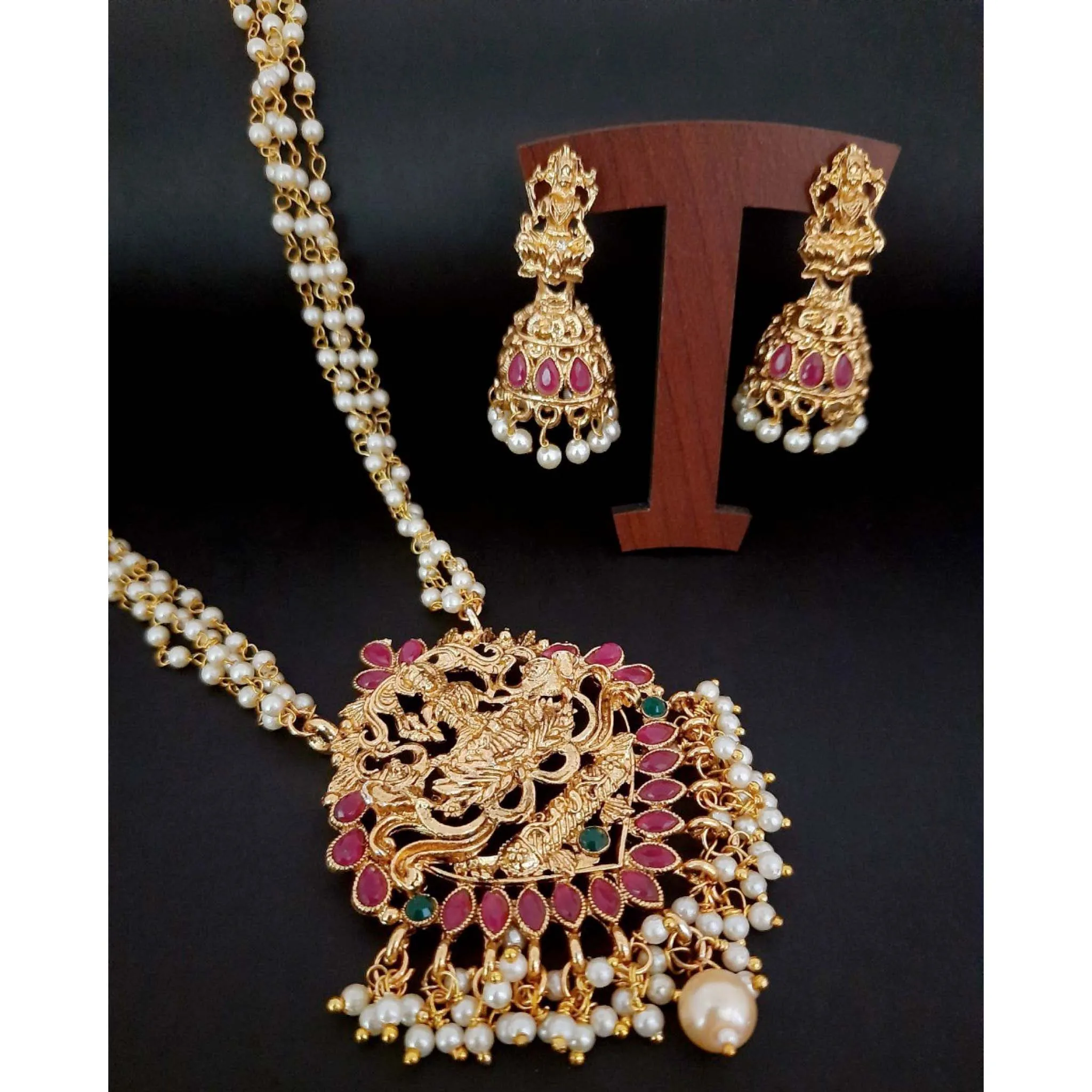 Alloy Gold-plated Jewel Set (Multicolor)