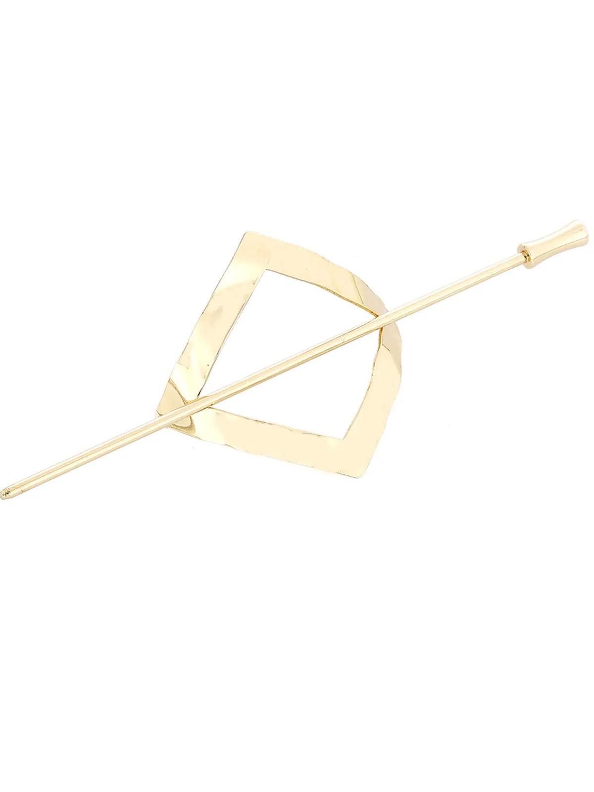 Alloy Round Stick Bun Curved Hairpin Holder