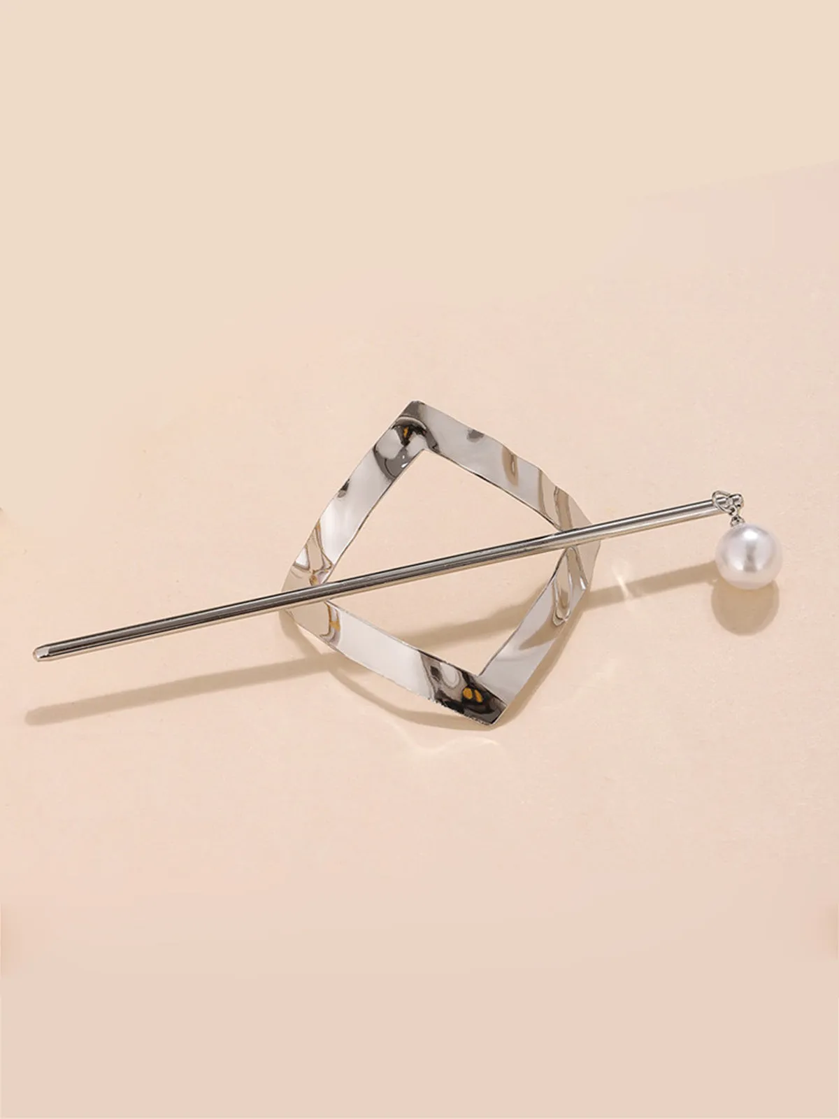 Alloy Round Stick Bun Curved Hairpin Holder