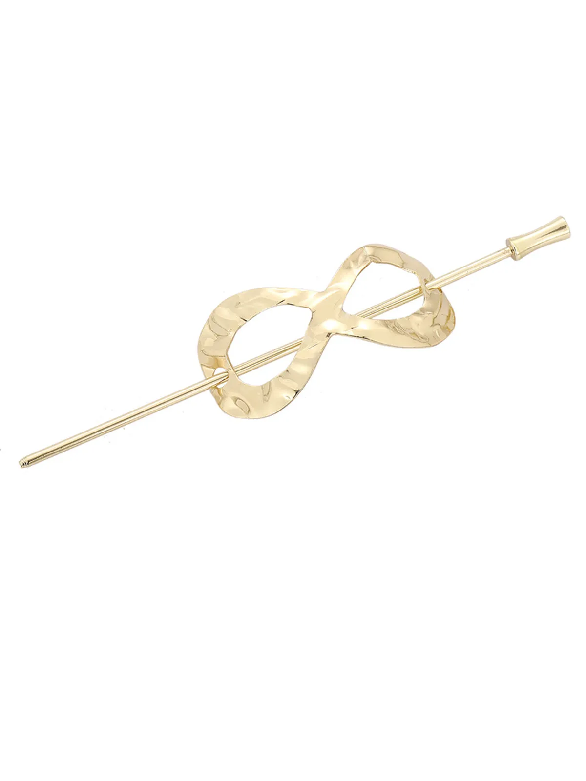 Alloy Round Stick Bun Curved Hairpin Holder