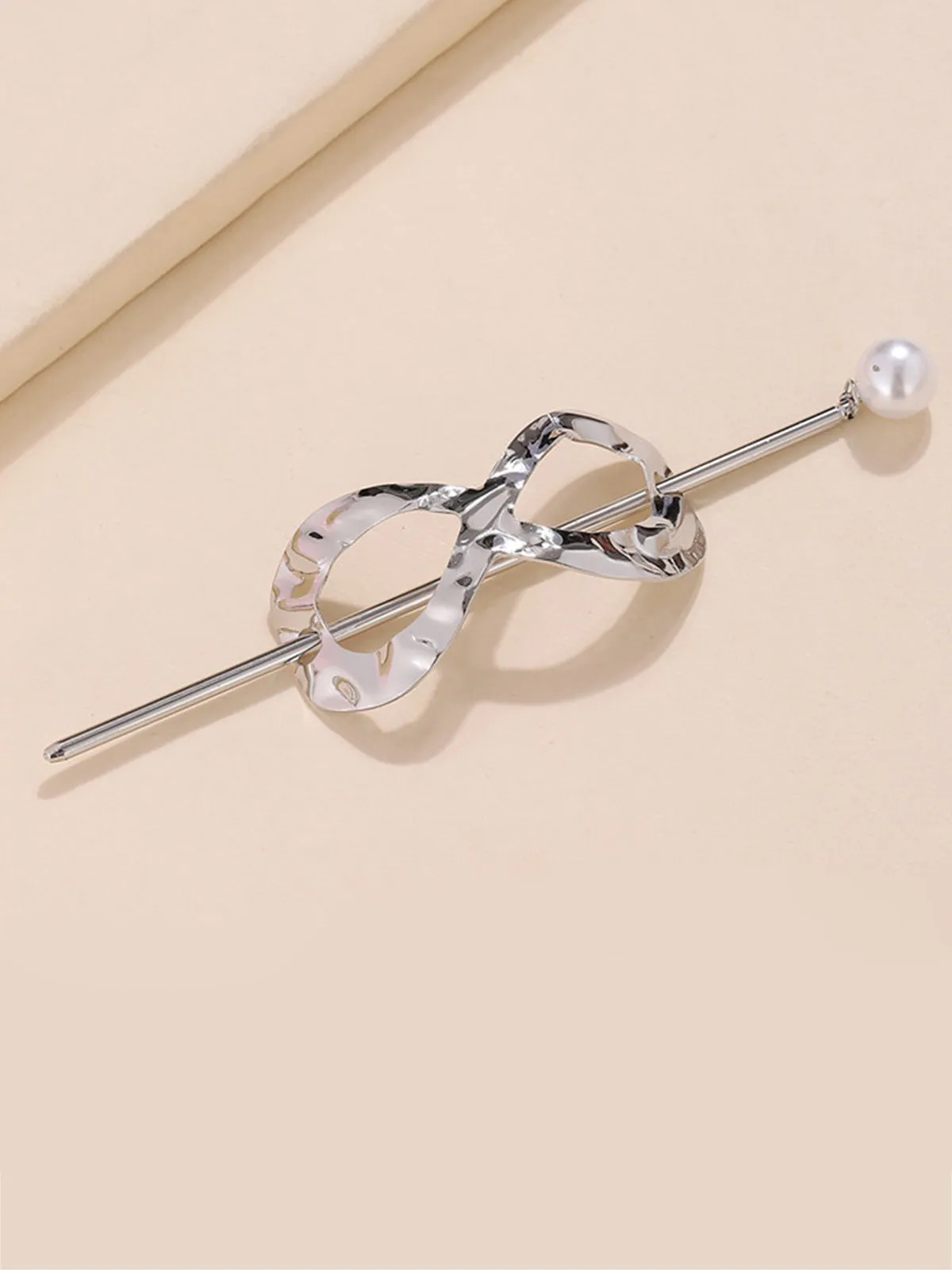 Alloy Round Stick Bun Curved Hairpin Holder