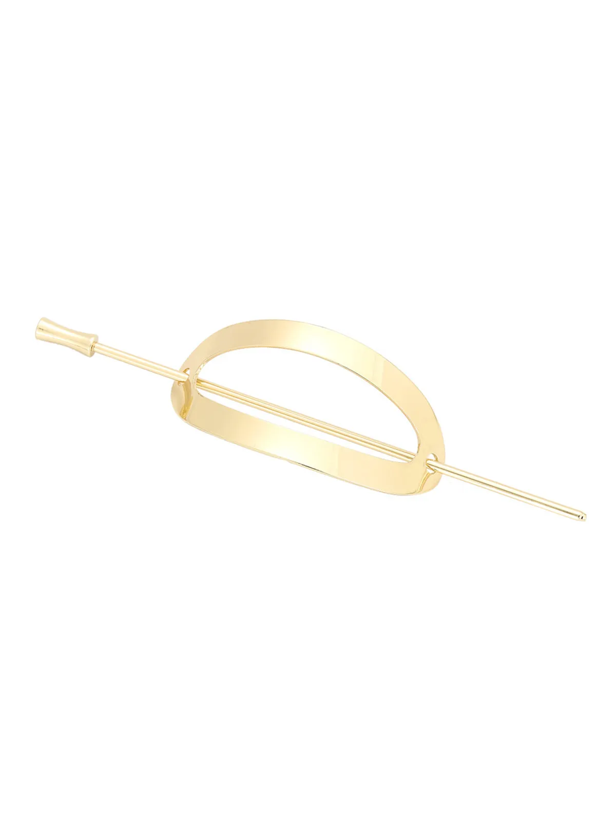 Alloy Round Stick Bun Curved Hairpin Holder