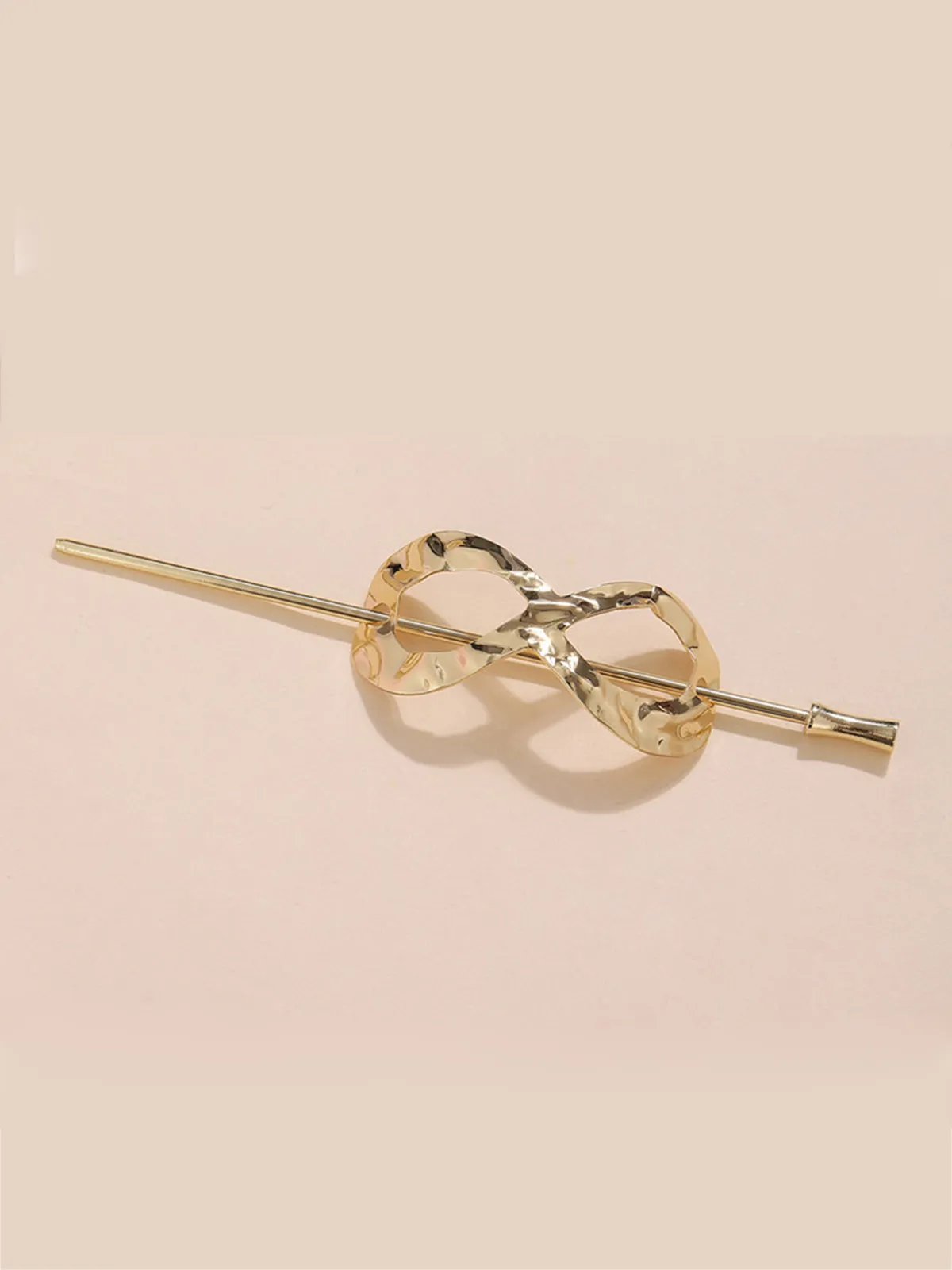 Alloy Round Stick Bun Curved Hairpin Holder