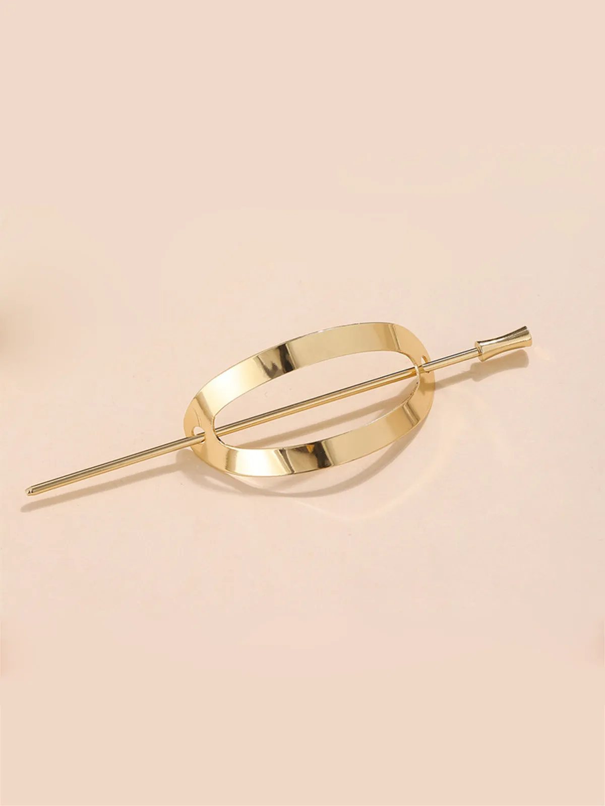 Alloy Round Stick Bun Curved Hairpin Holder