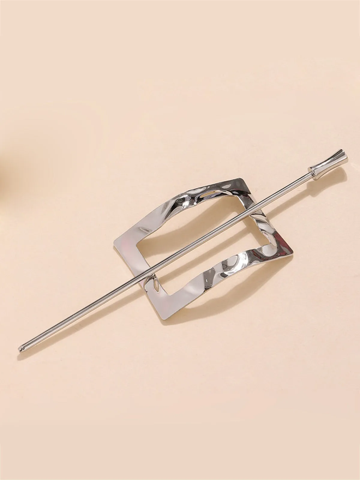 Alloy Round Stick Bun Curved Hairpin Holder