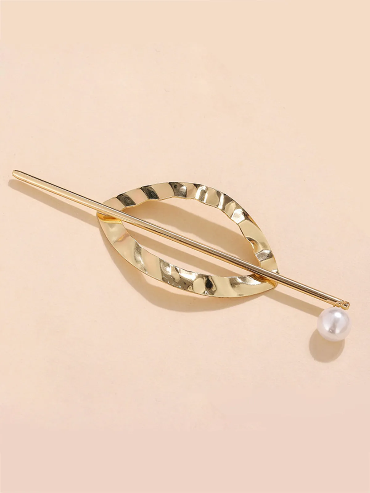 Alloy Round Stick Bun Curved Hairpin Holder