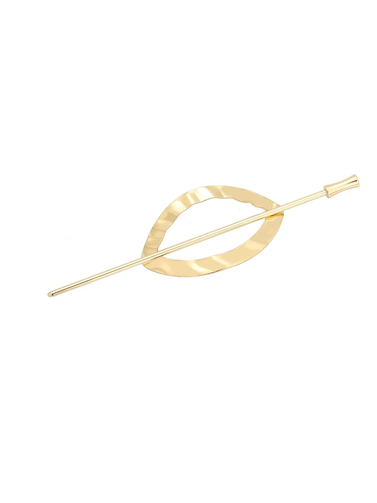 Alloy Round Stick Bun Curved Hairpin Holder