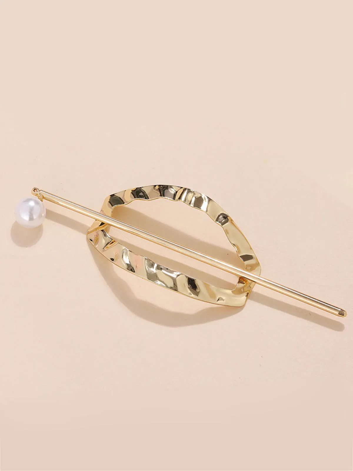 Alloy Round Stick Bun Curved Hairpin Holder