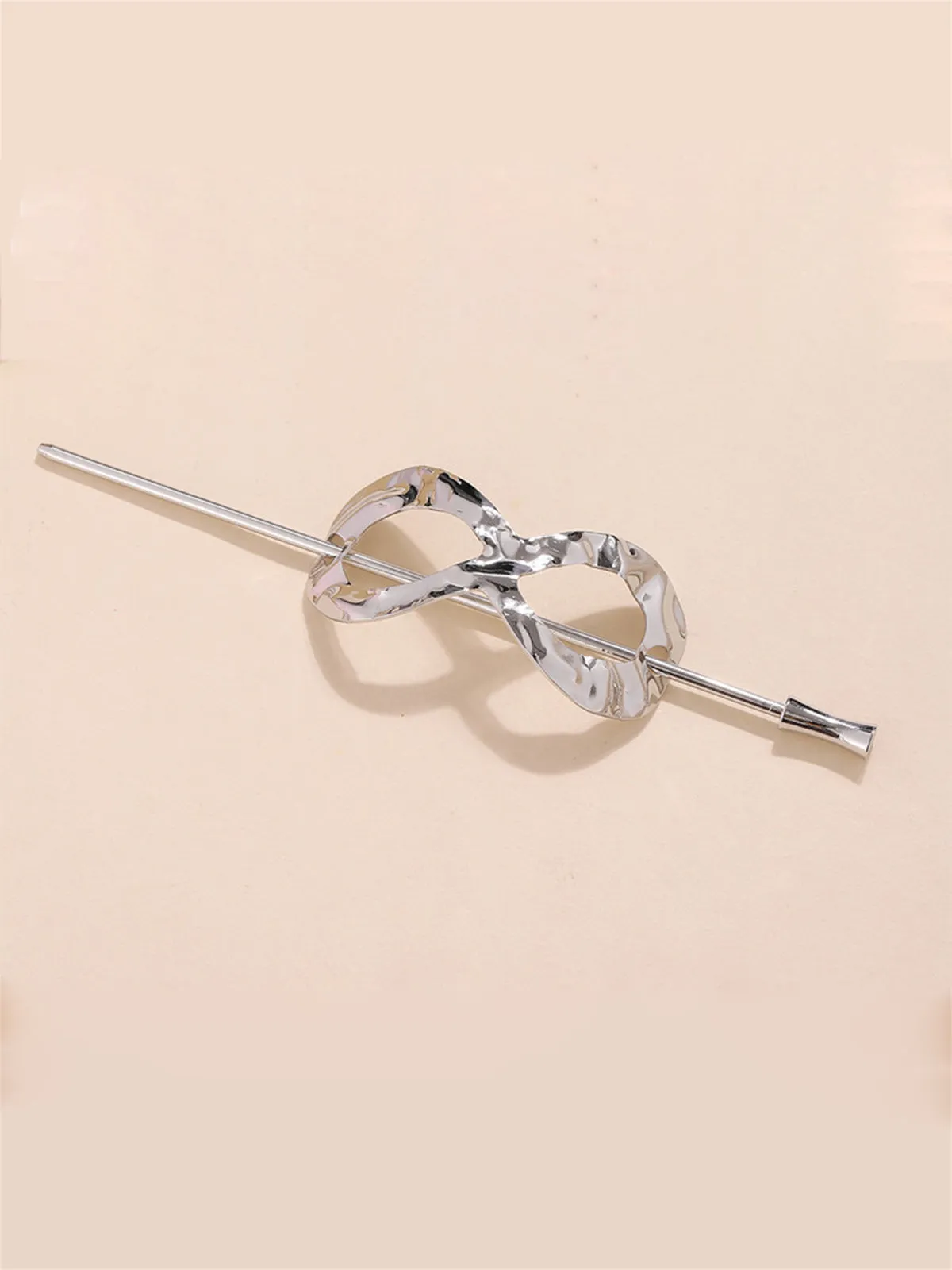 Alloy Round Stick Bun Curved Hairpin Holder