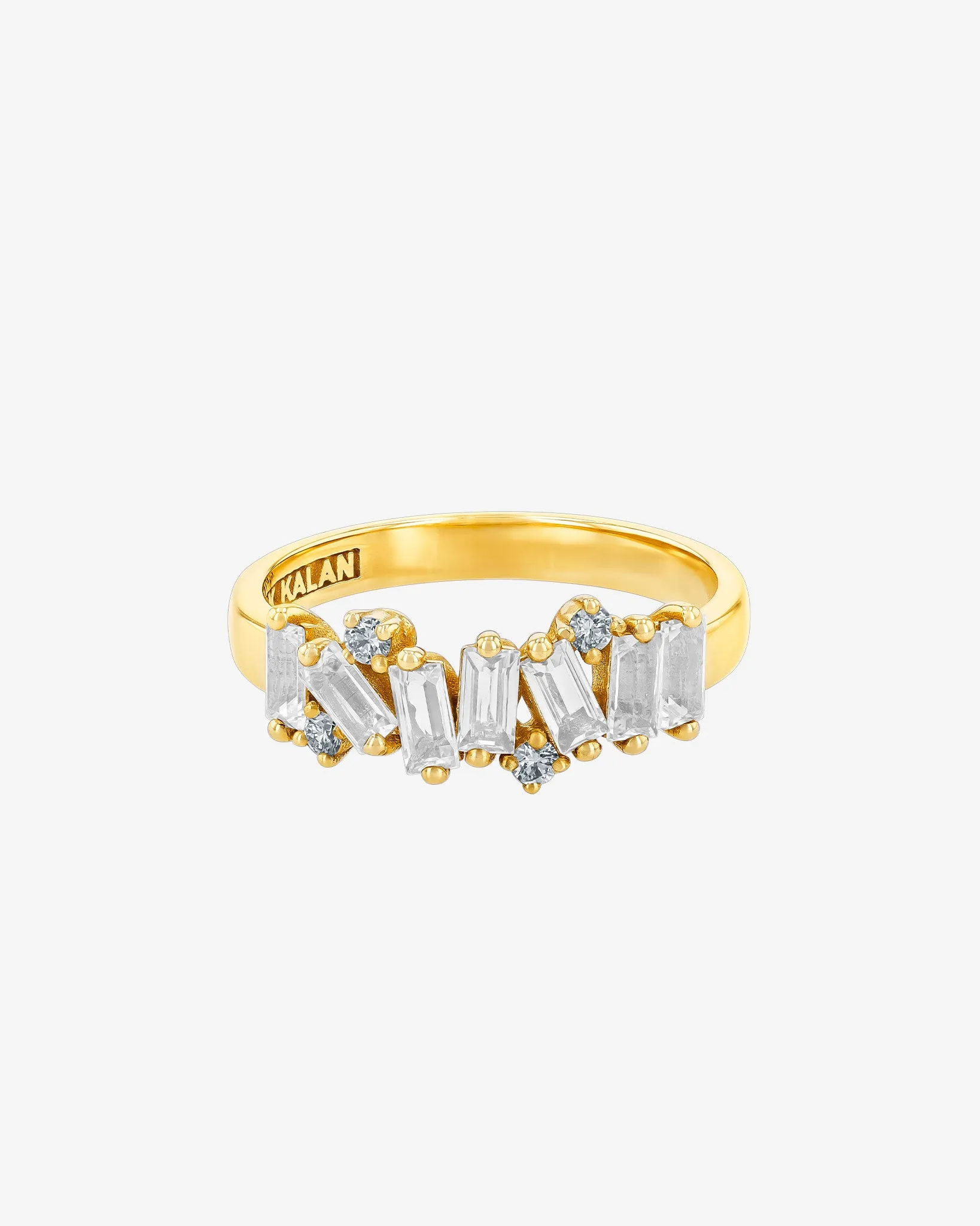 Amalfi Burst White Topaz Half Band