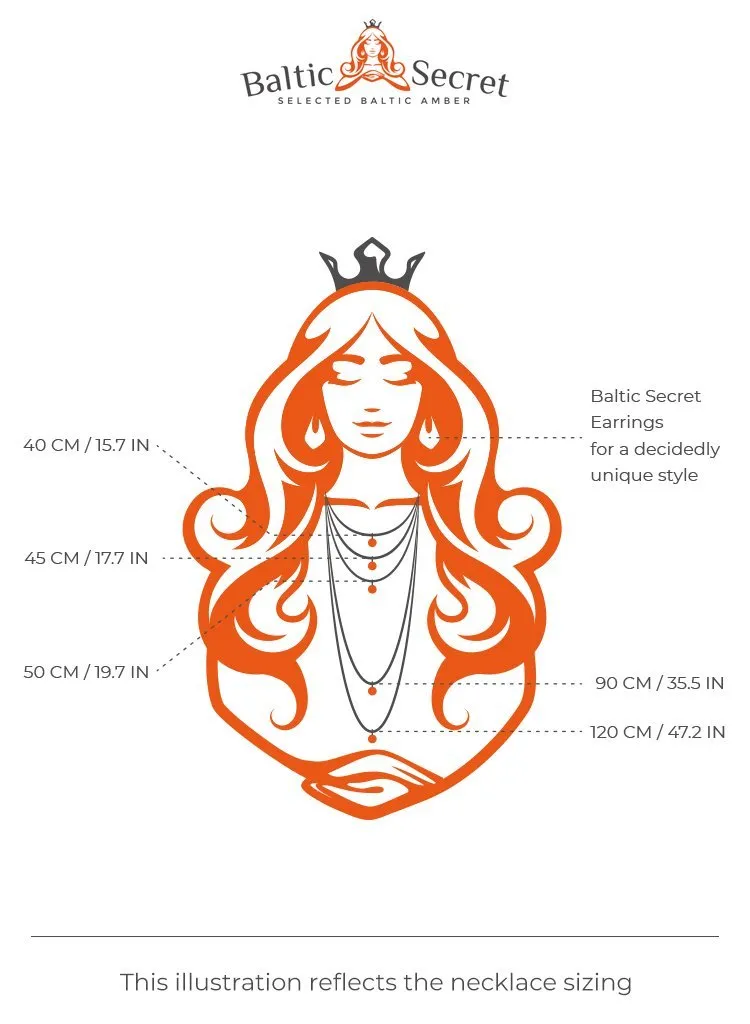 AMBER NECKLACE & EARRING SET  - FOR A DECIDEDLY UNIQUE STYLE