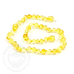Amber Teething Baroque Lemon Baby Necklace