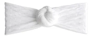 Baby Bling Waffle Bun - White