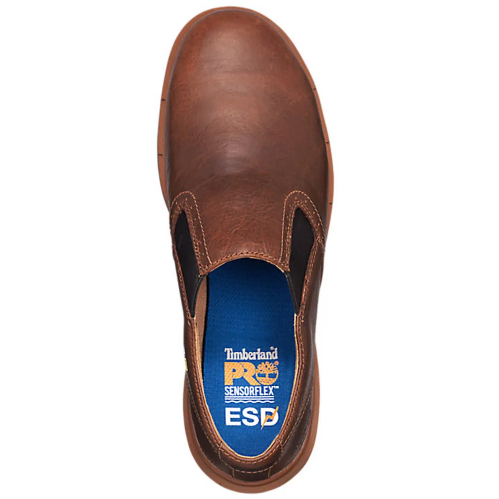 BOLDON ALLOY SAFETY TOE SLIP-ON - 214-Brown Full Grain | Timberland PRO TB0A1K7A