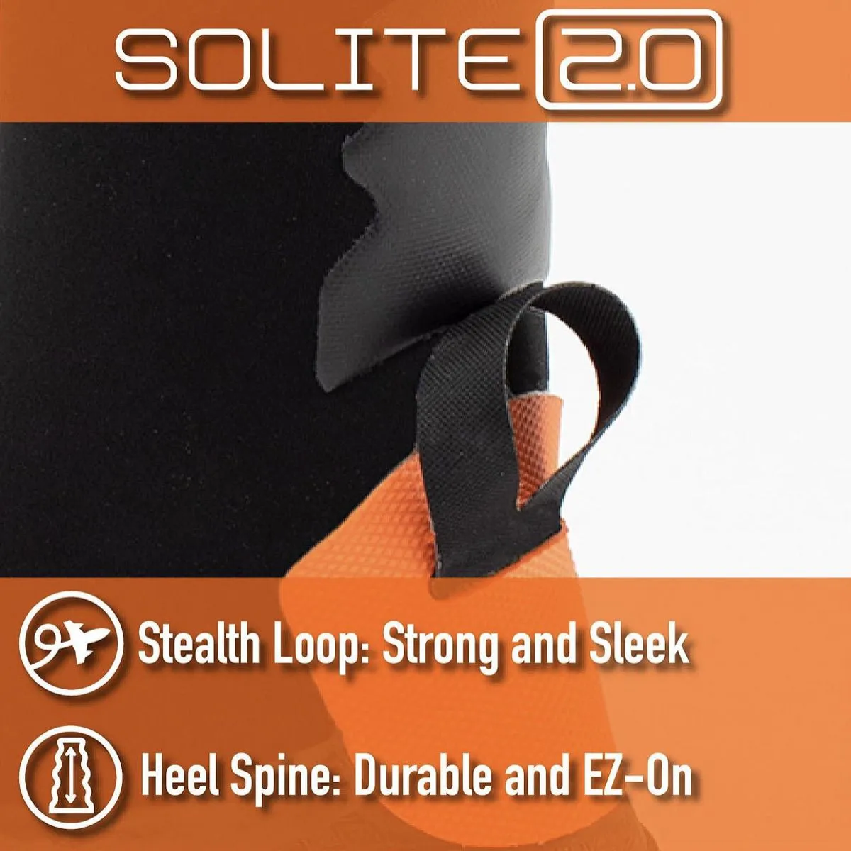 Booties 8mm SOLITE Custom 2.0 (Black/Red) - Includes 1mm Neoprene Heat Booster Socks