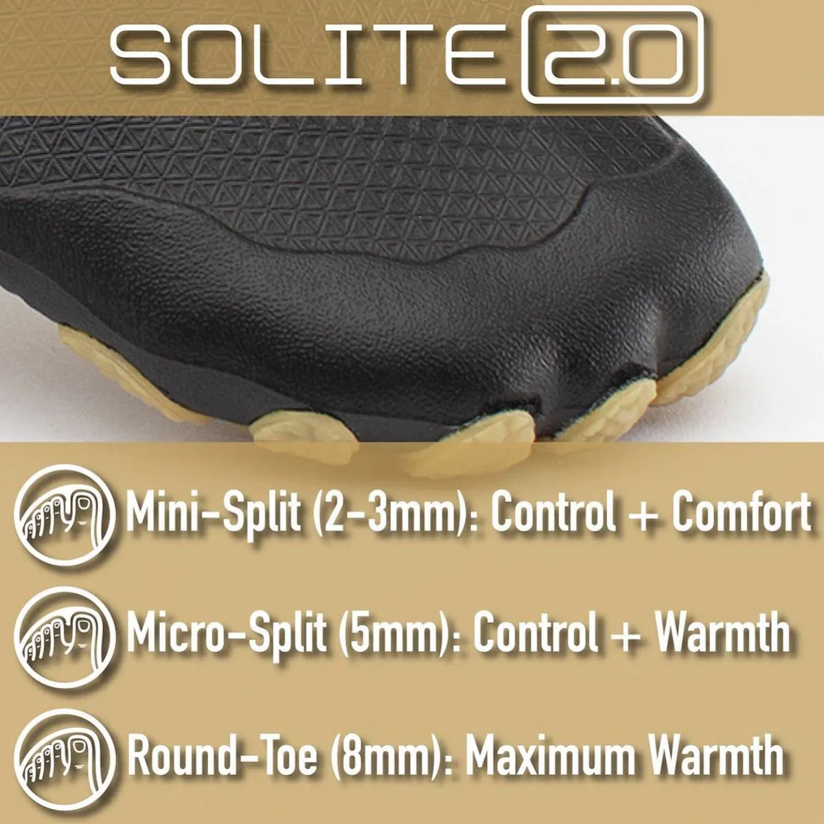 Booties 8mm SOLITE Custom 2.0 (Black/Red) - Includes 1mm Neoprene Heat Booster Socks
