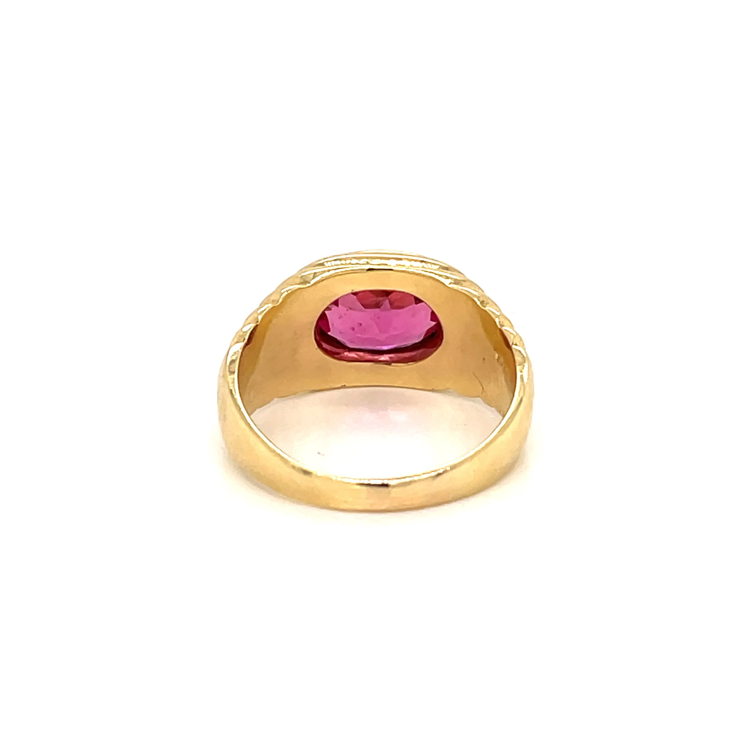 Bulgari 5 Carat Tourmaline Gold Vintage Ring