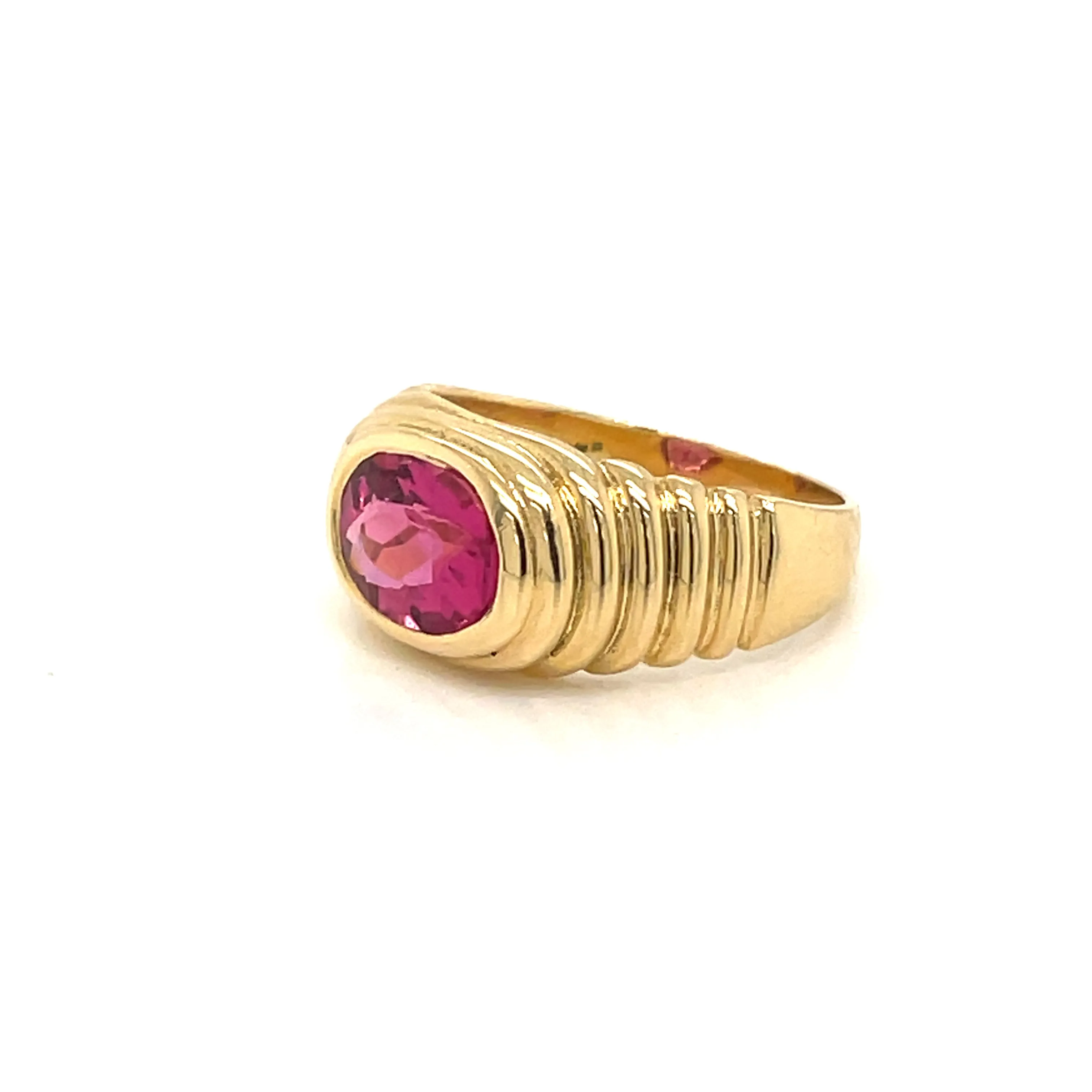 Bulgari 5 Carat Tourmaline Gold Vintage Ring