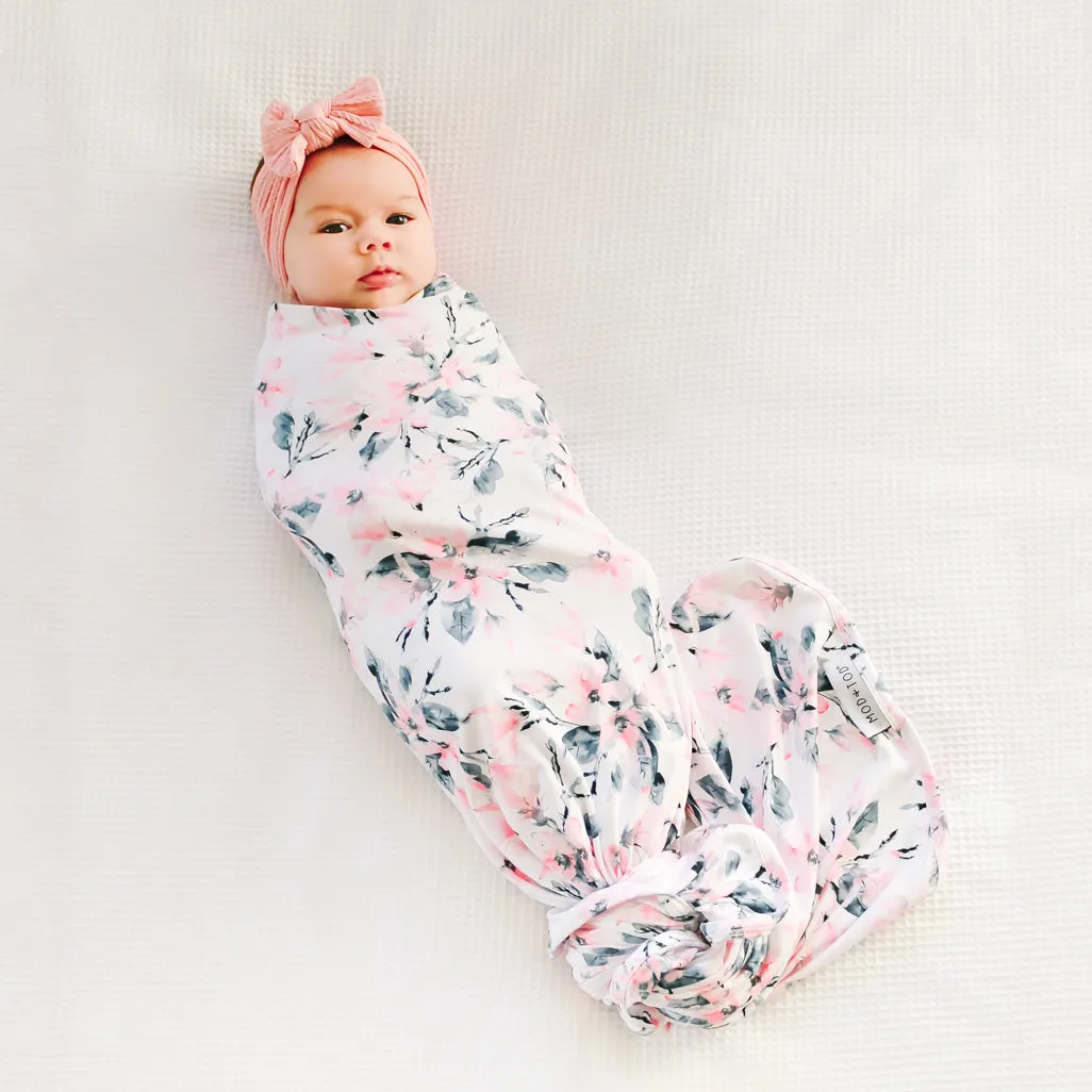 Cable Bow Headband - Baby Pink
