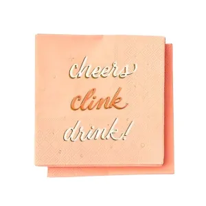 Cheers Clink Drink Disposable Napkin
