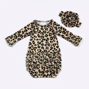 Cheetah Baby Gown
