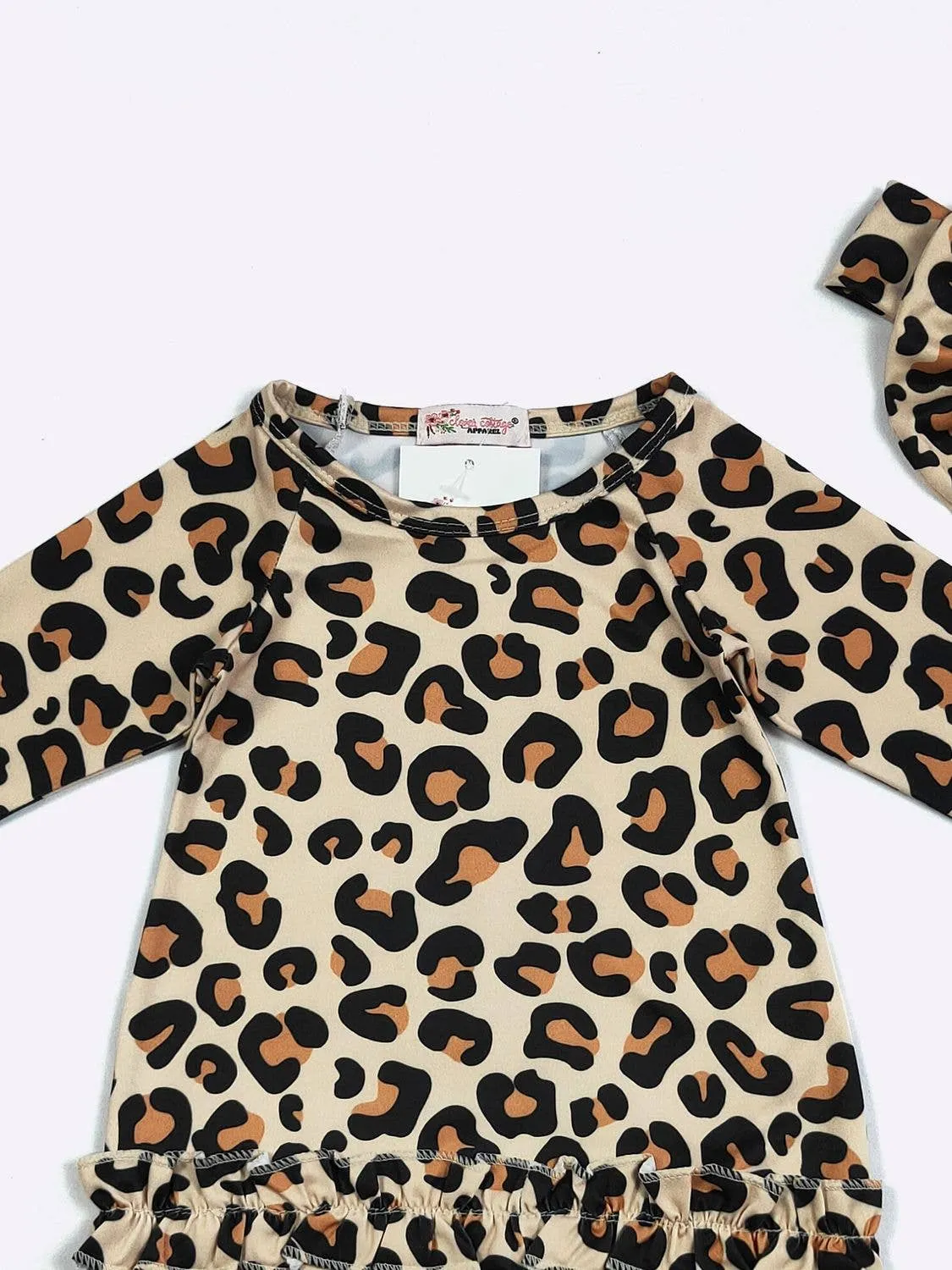 Cheetah Baby Gown