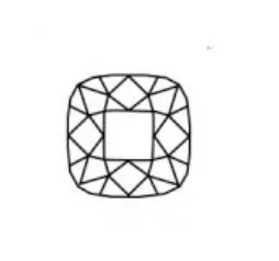 Cushion Cut Colorless Moissanite