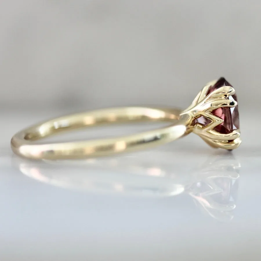 Desert Rose Oval Cut Zircon Ring