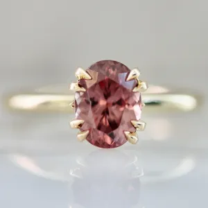 Desert Rose Oval Cut Zircon Ring