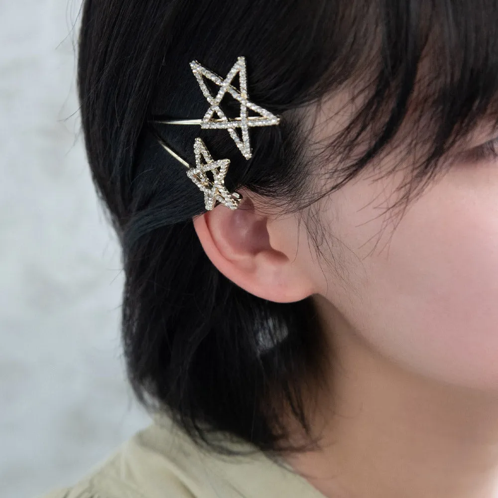 Diamante Star Hairpin Set