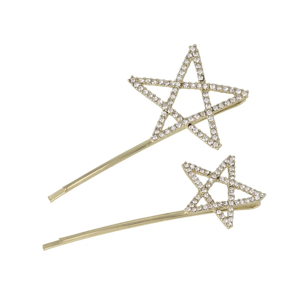 Diamante Star Hairpin Set