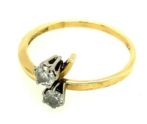 Diamond 18ct & 9ct Yellow Gold Ring