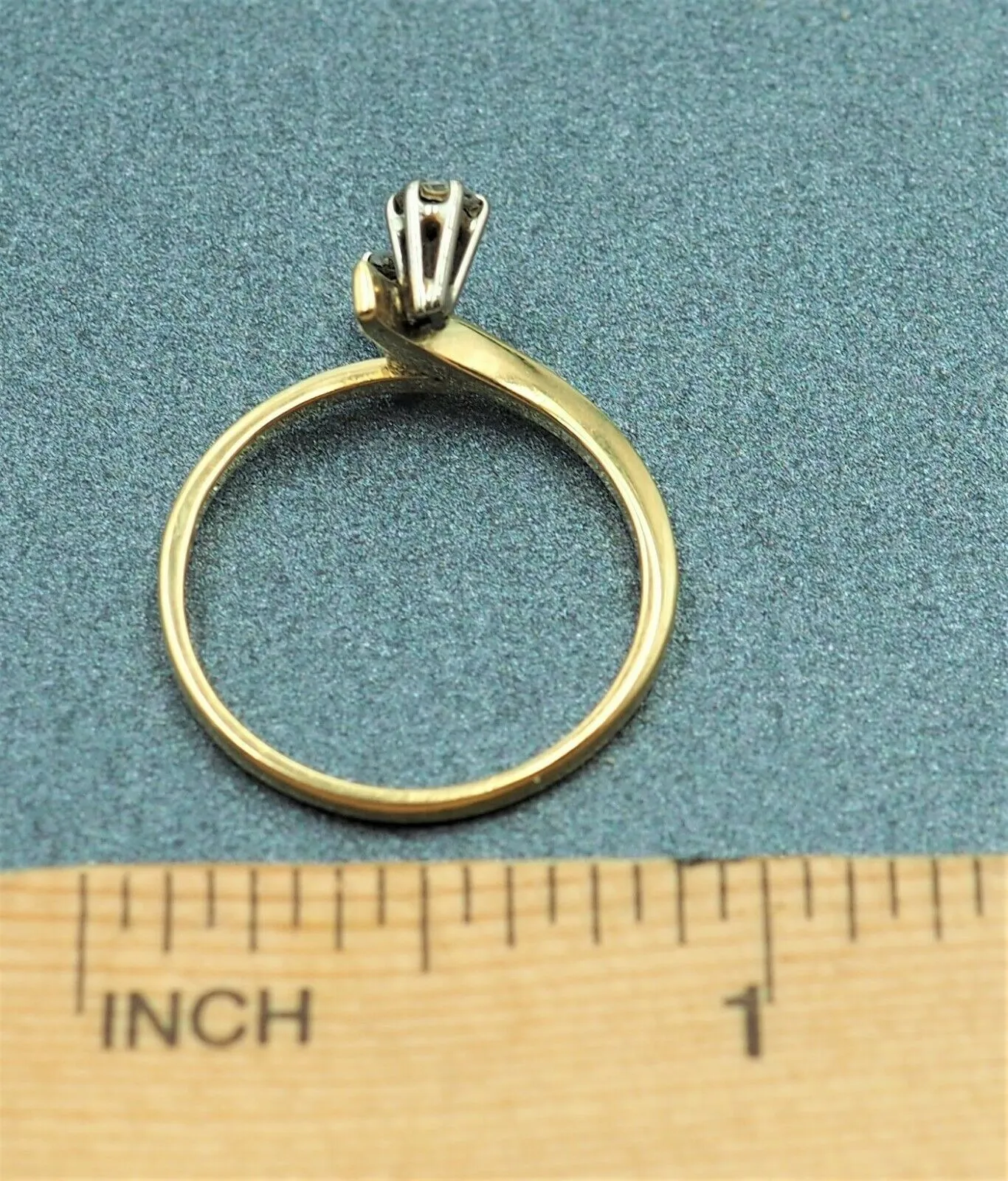 Diamond 18ct & 9ct Yellow Gold Ring