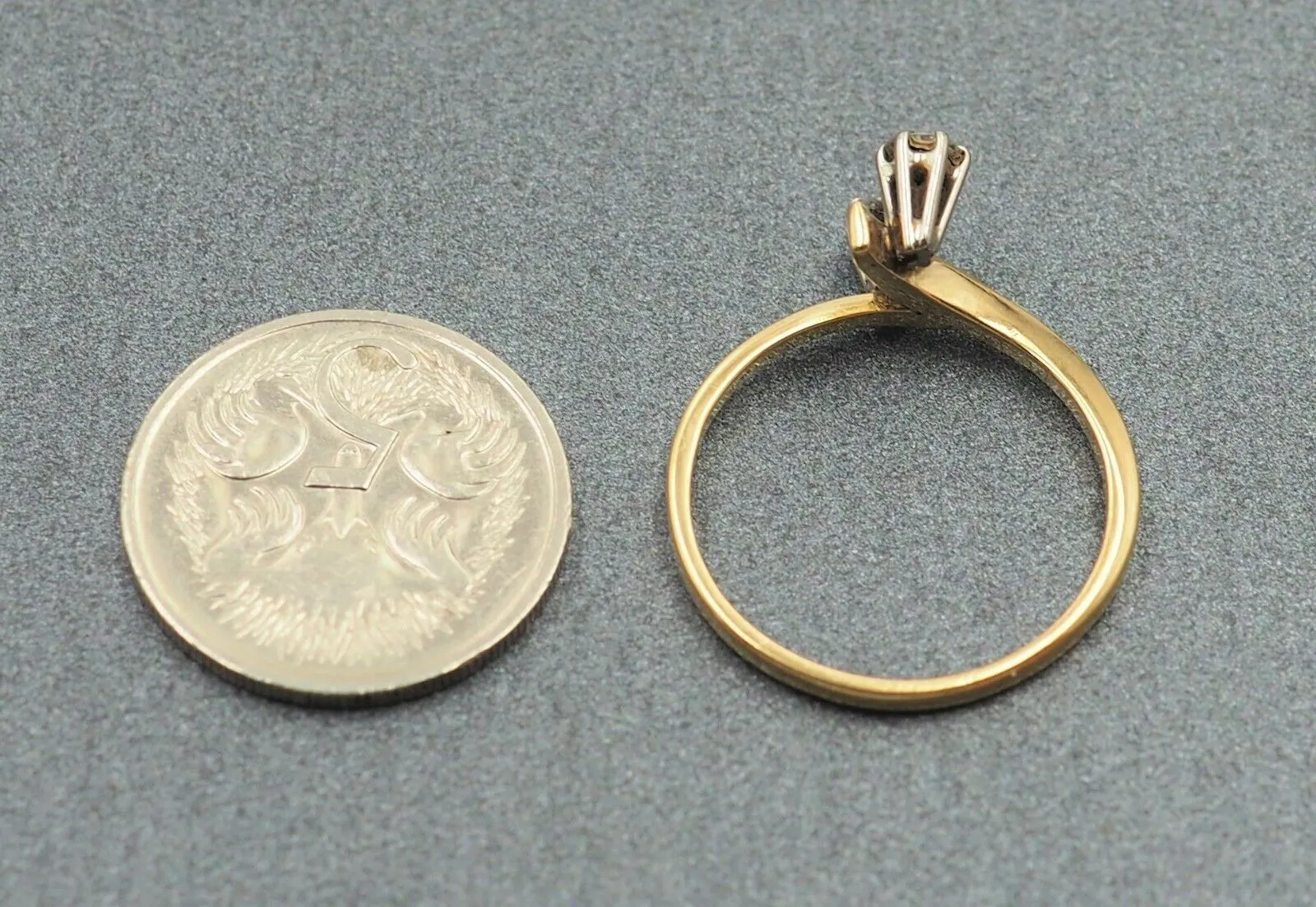 Diamond 18ct & 9ct Yellow Gold Ring