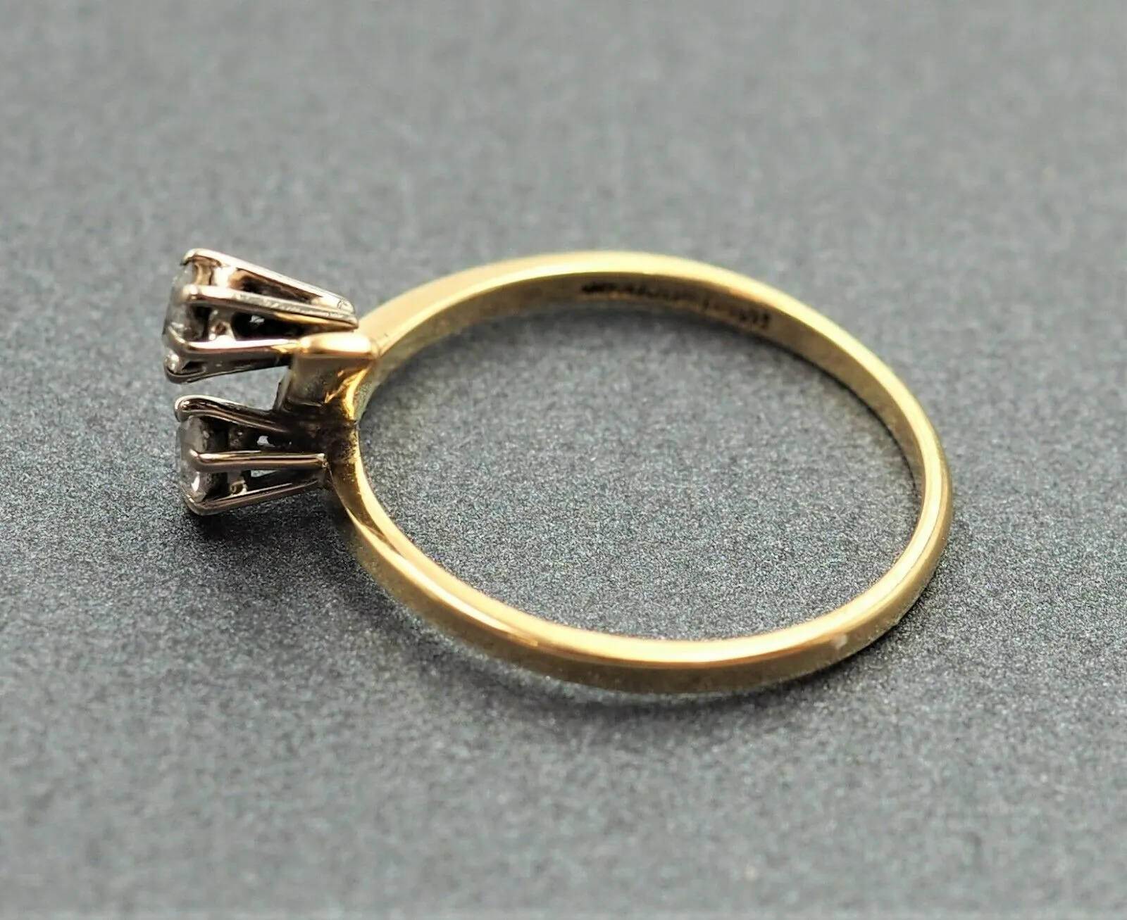 Diamond 18ct & 9ct Yellow Gold Ring
